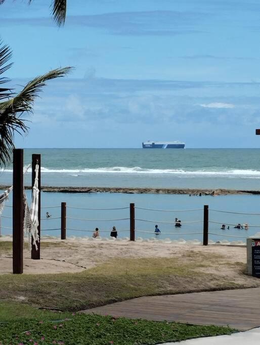 Apt Beira Mar Em Muro Alto Ao Lado Do Nanai Porto de Galinhas Exterior photo